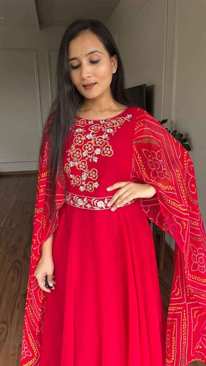 Scarlet Grace Embroidered Gown