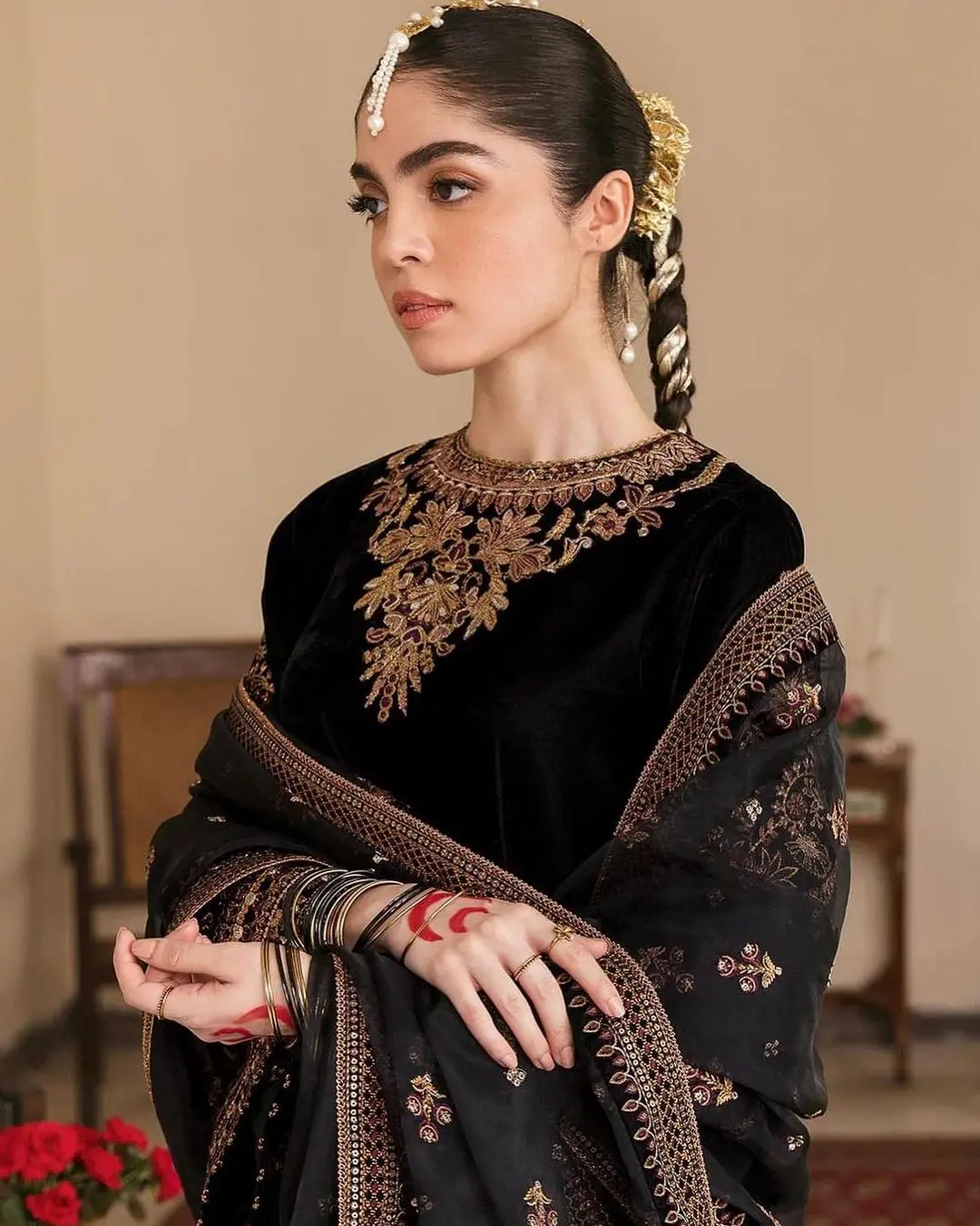 Black Gold Royal Suit Set