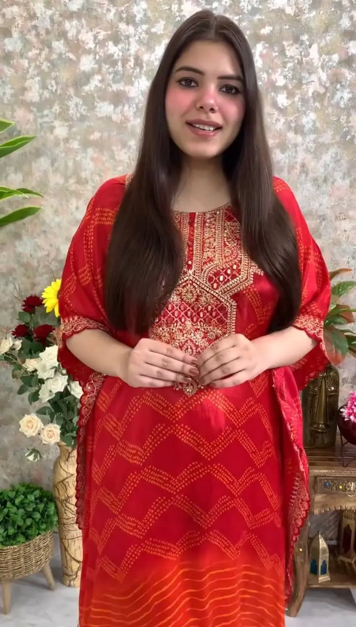 Sunset Elegance Kaftan Set