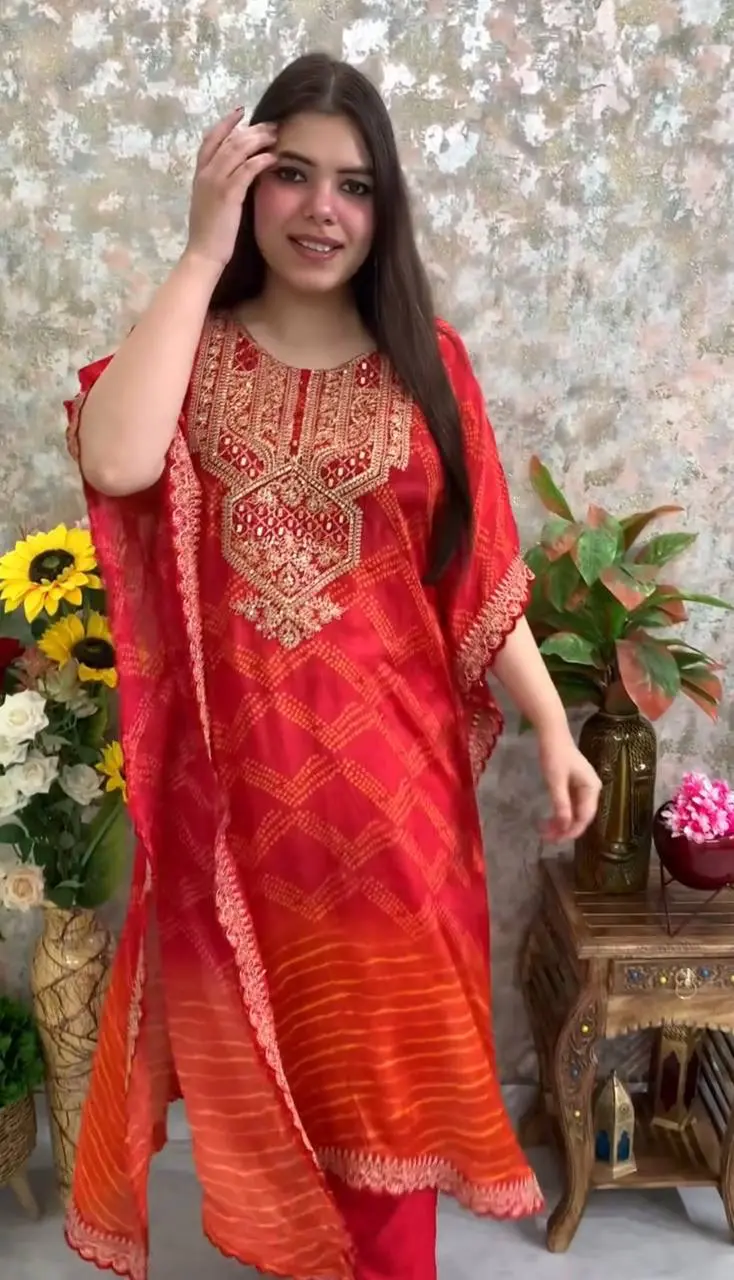 Sunset Elegance Kaftan Set