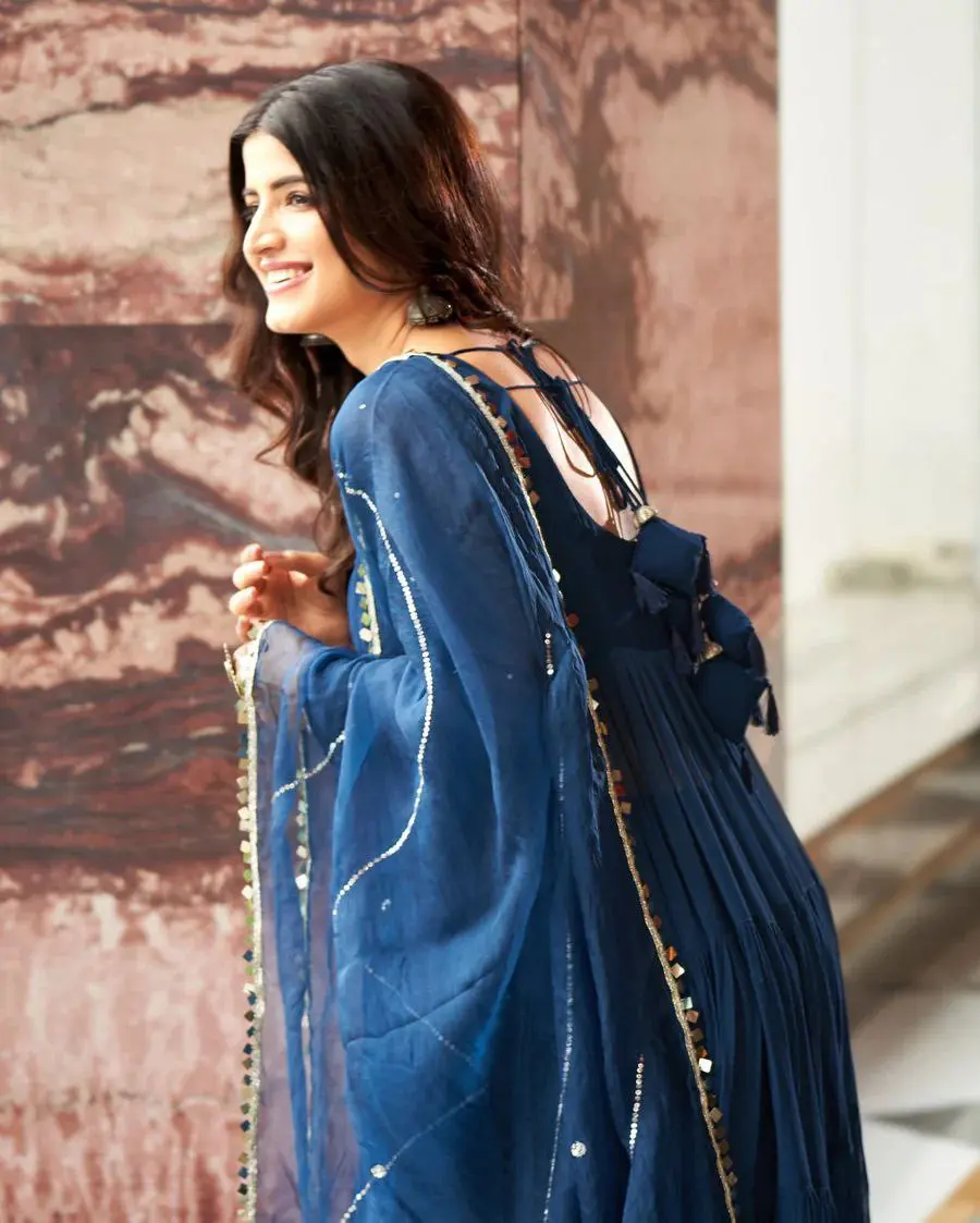 Enchanting Sapphire Anarkali Suit Set