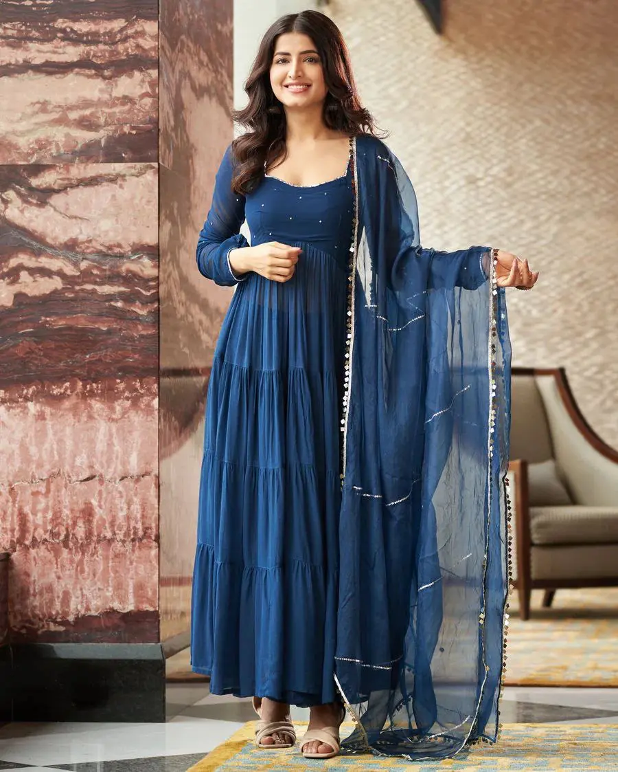 Enchanting Sapphire Anarkali Suit Set