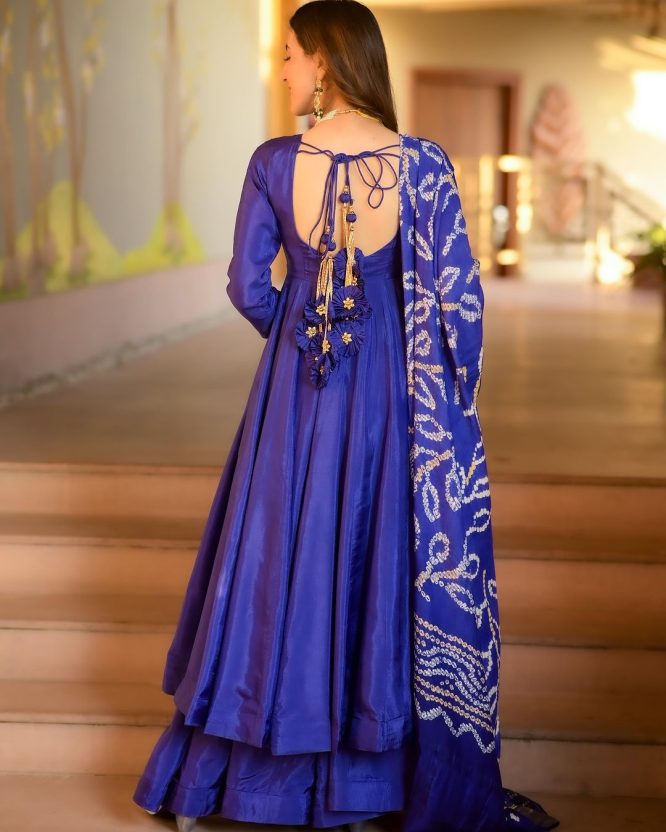 Anamika Premium Silk Anarkali Suit Set
