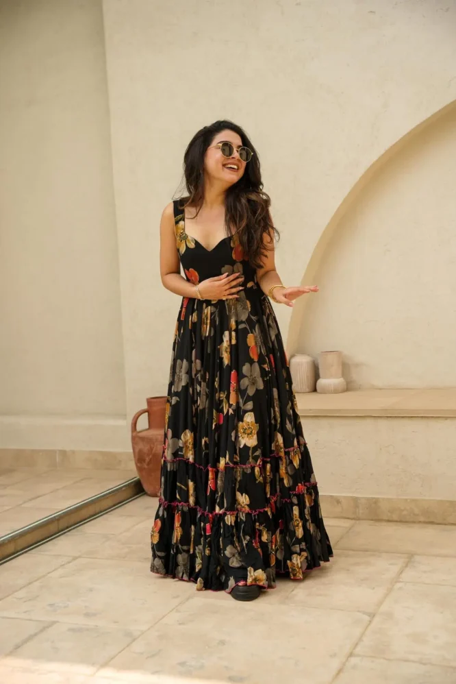 Midnight Floral Maxi