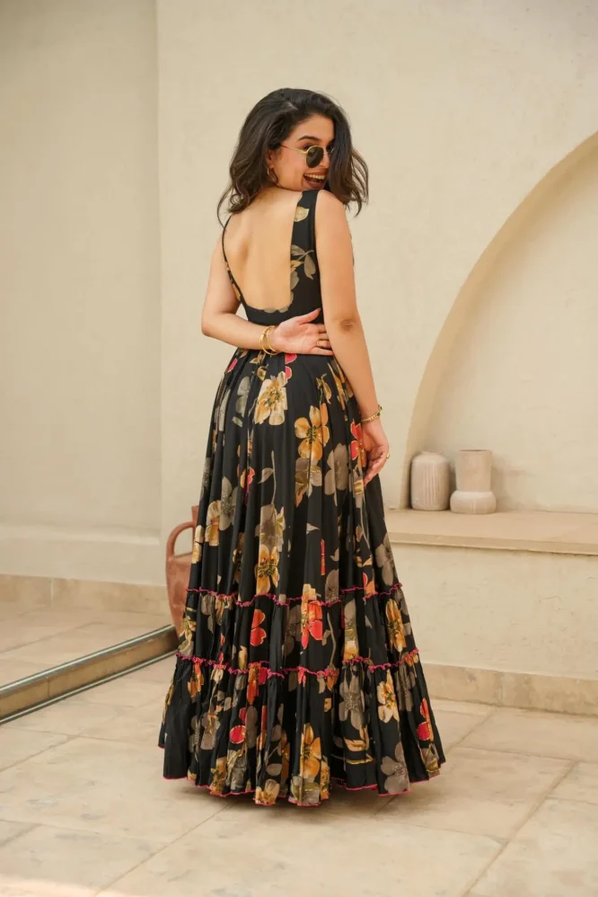 Midnight Floral Maxi