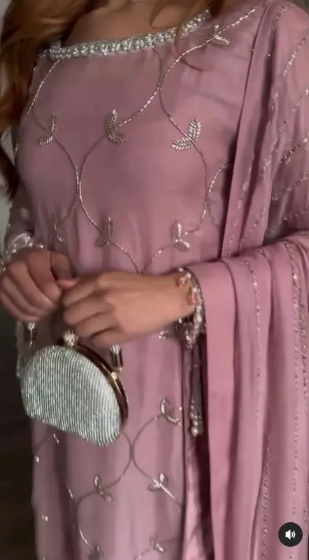 Blush Pink Pakistani Suit Set
