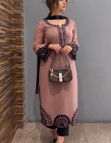 Heavy Chine Work Top With Dupatta