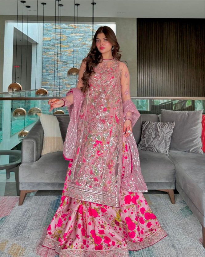 Floral Fantasy Silk Lehenga