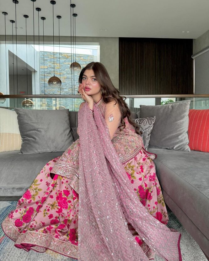 Floral Fantasy Silk Lehenga