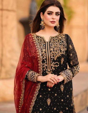 Regal Black Designer Suit Set