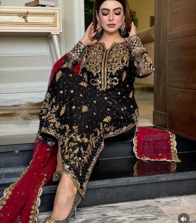 Regal Black Designer Suit Set