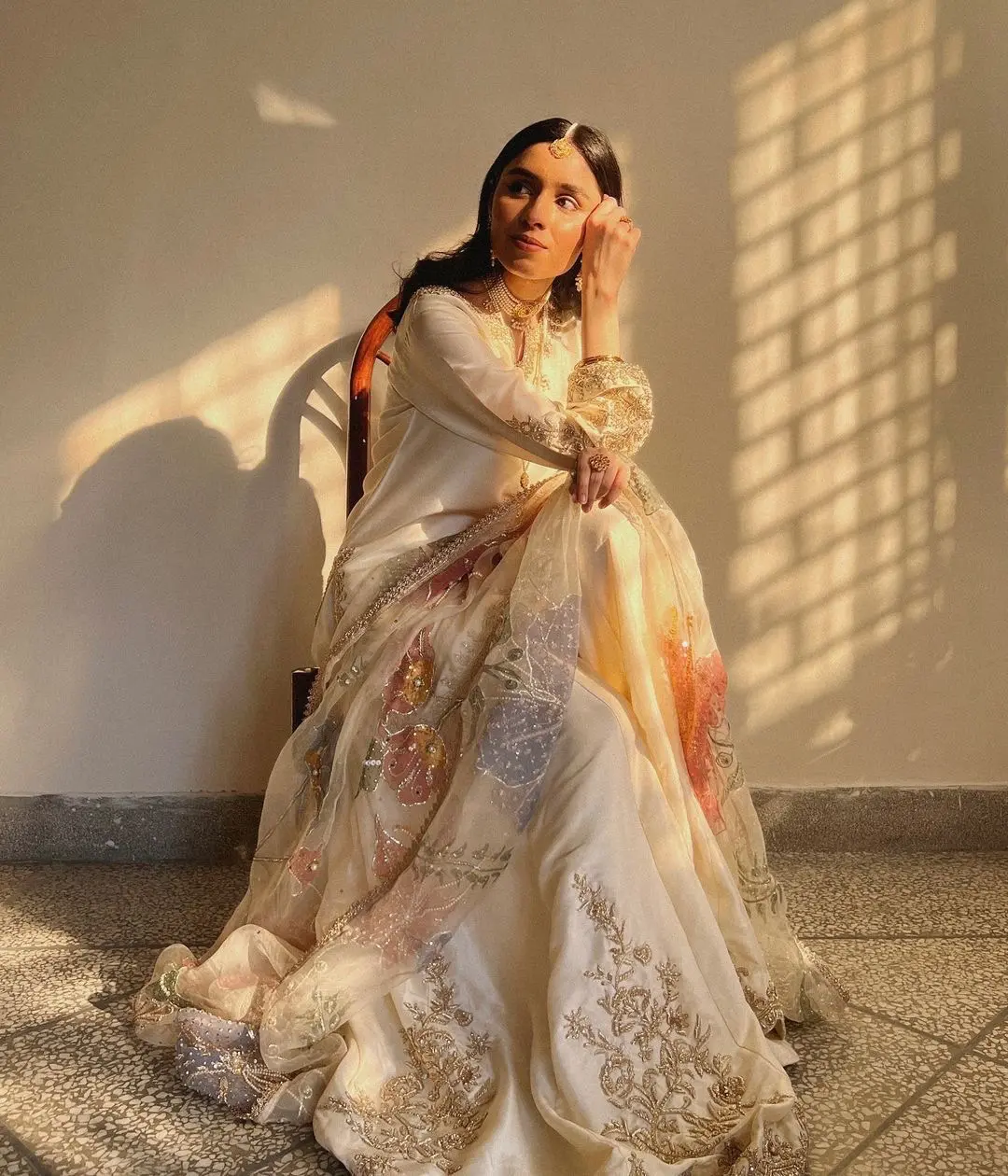 Ivory Enchantment Gharara Set