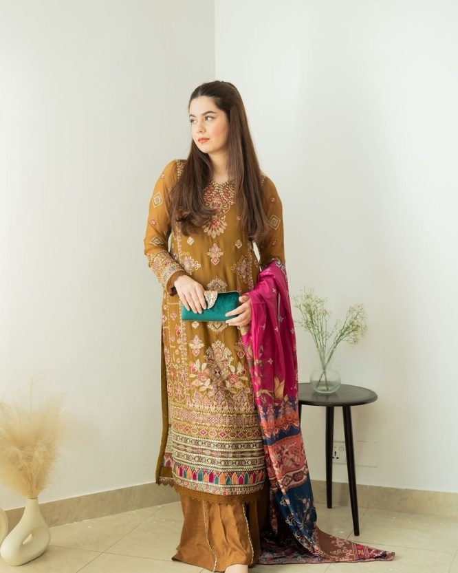 Sunehri Afsana Sharara Set