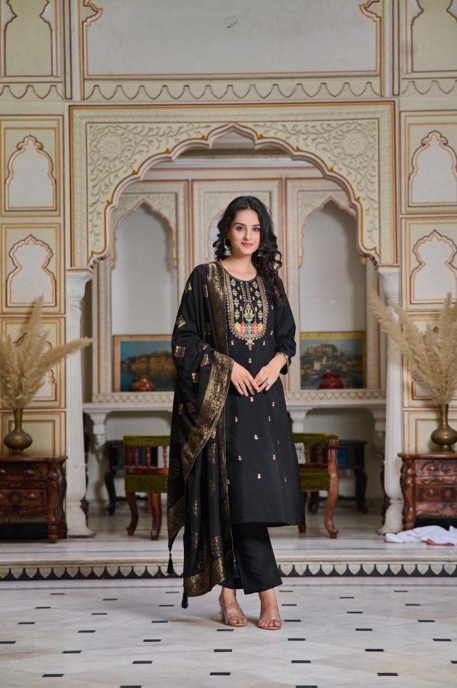 Meherbanu Royal Chanderi Silk Suit