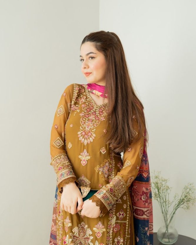 Sunehri Afsana Sharara Set