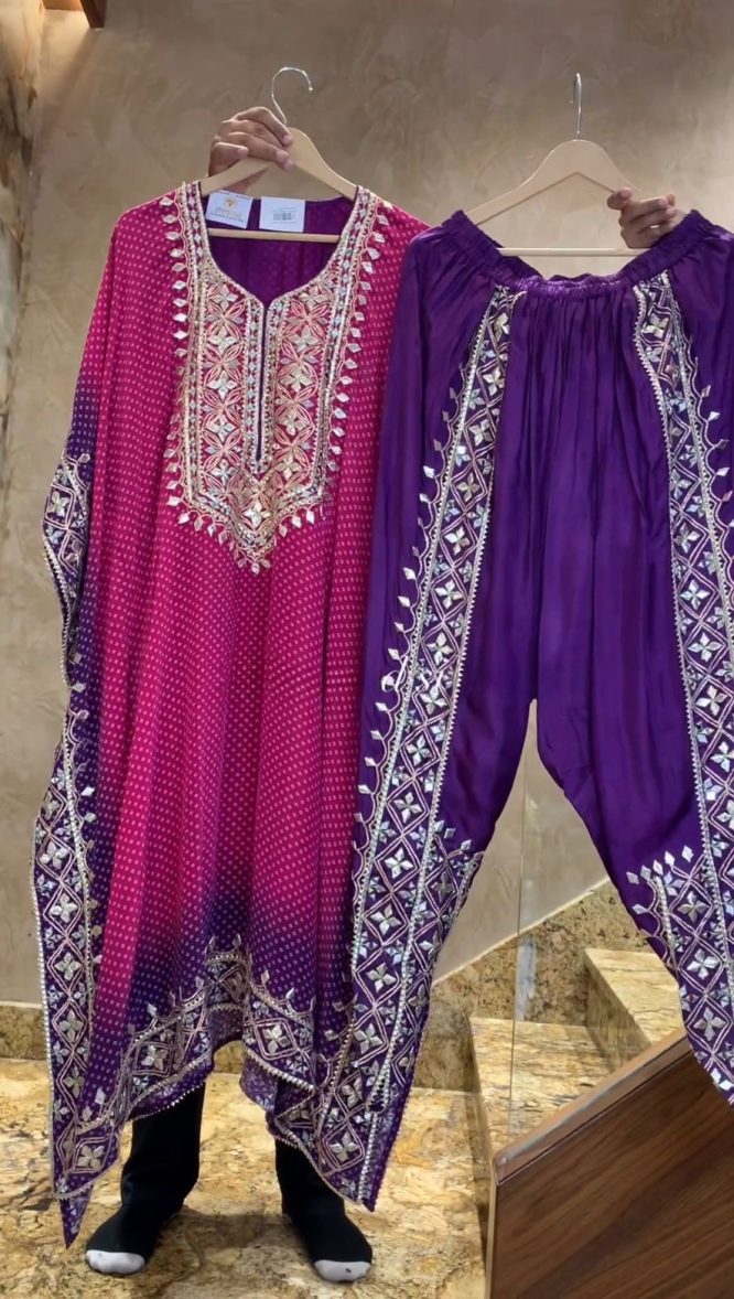 Tropical Radiance Kaftan Set
