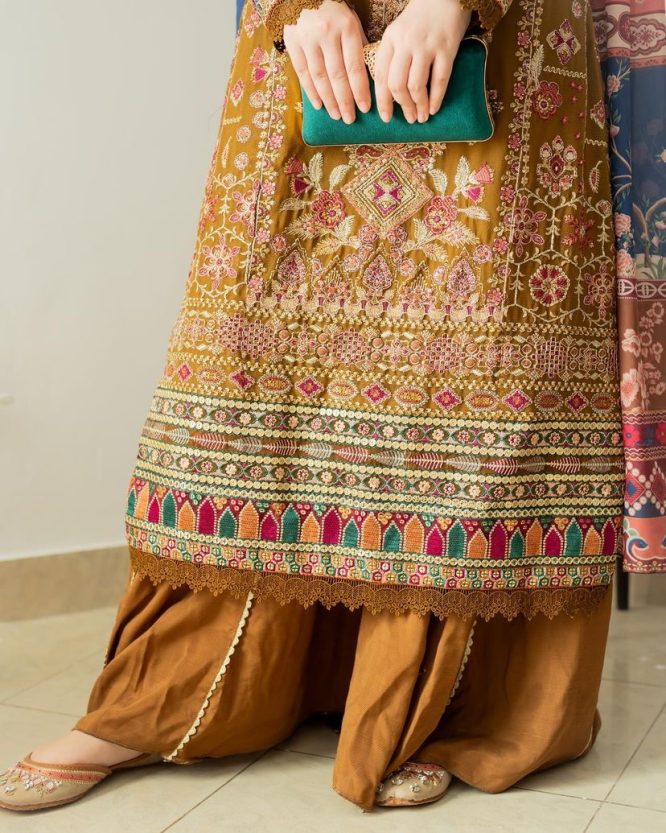 Sunehri Afsana Sharara Set