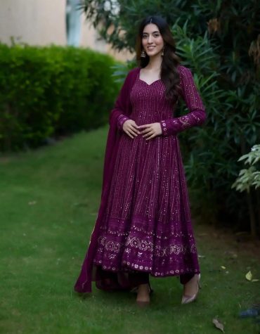 Rang-e-Mehroo Premium Anarkali Suit Set