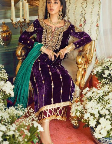 Luxurious Velvet Kurti Palazzo Set