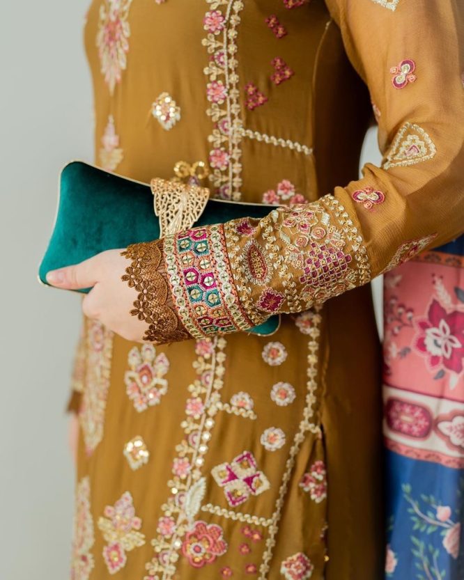 Sunehri Afsana Sharara Set
