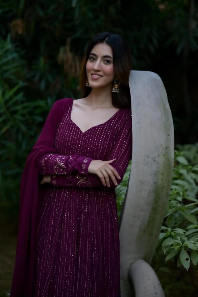 Rang-e-Mehroo Premium Anarkali Suit Set