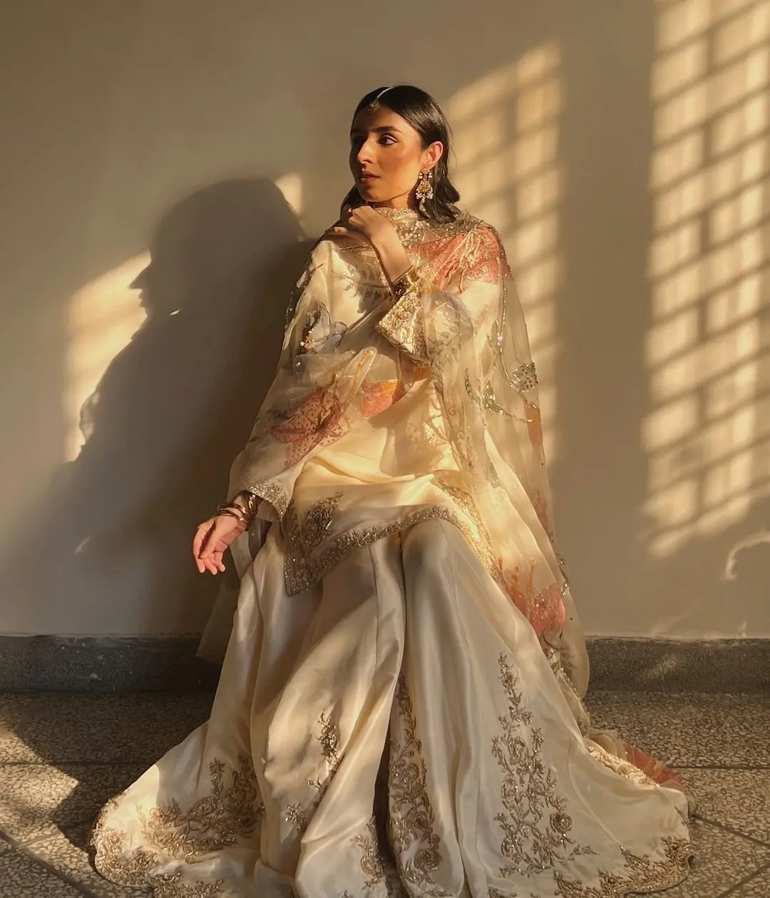 Ivory Enchantment Gharara Set