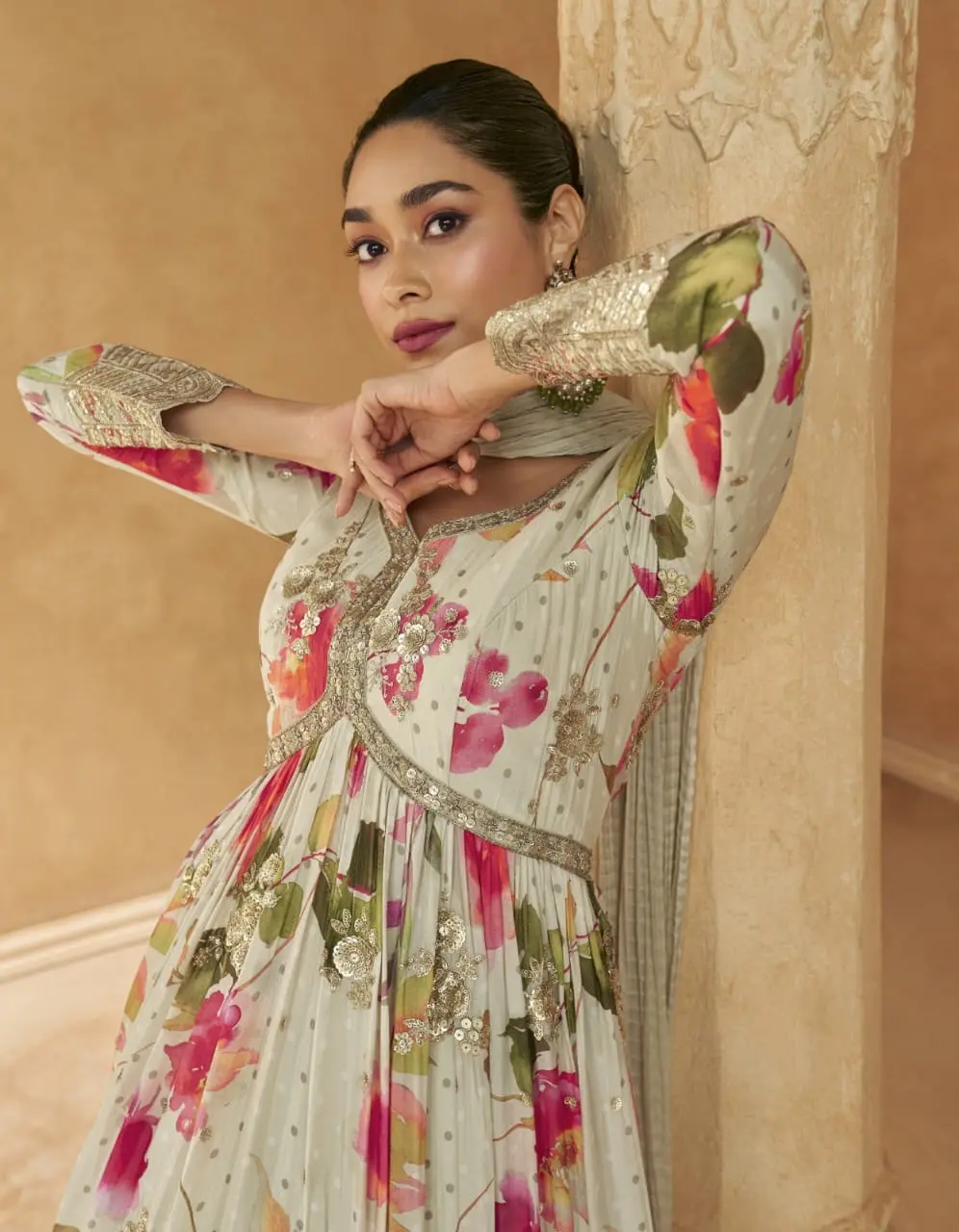 Floral Enchantment Anarkali