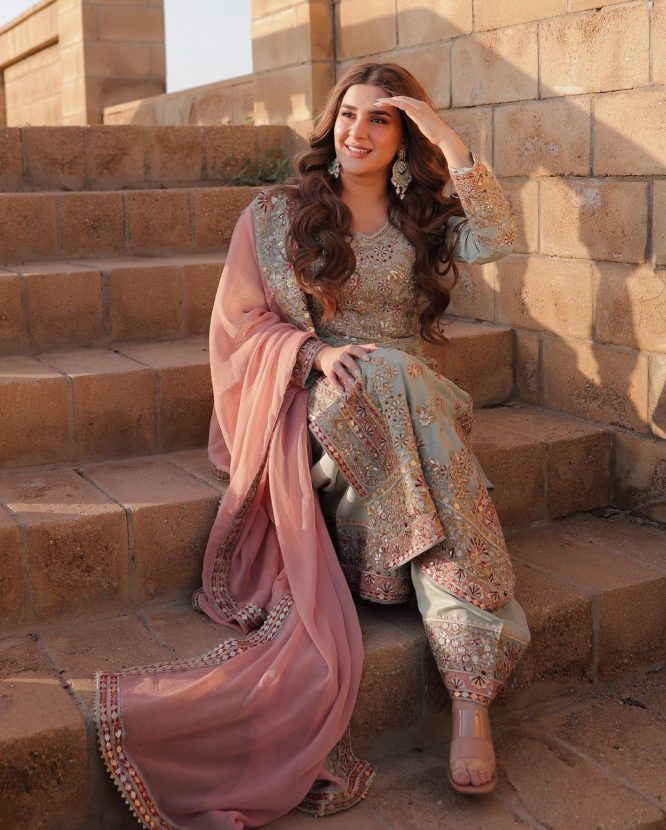 Luxurious Faux Georgette Suit with Sequence Work