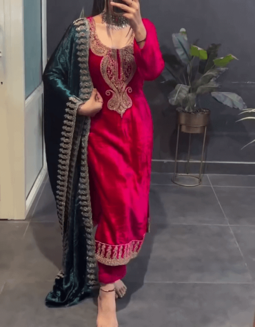 Rajwada Royale 9000 Velvet Suit Set