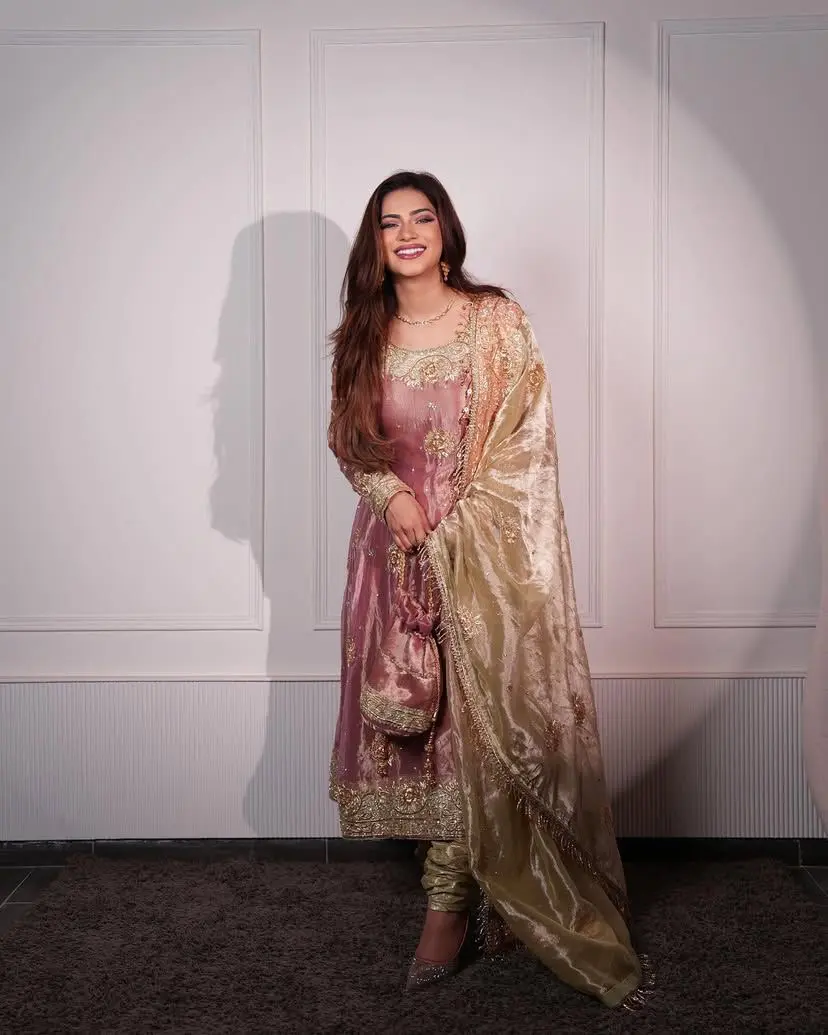 Rose Elegance Anarkali Set