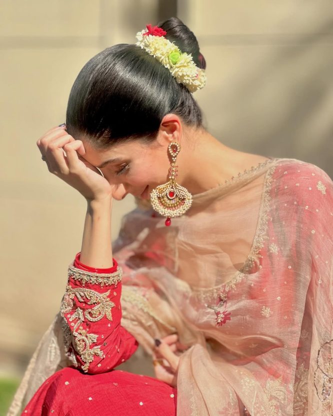 Mawra Designer Anarkali With Handcrafted Dupatta