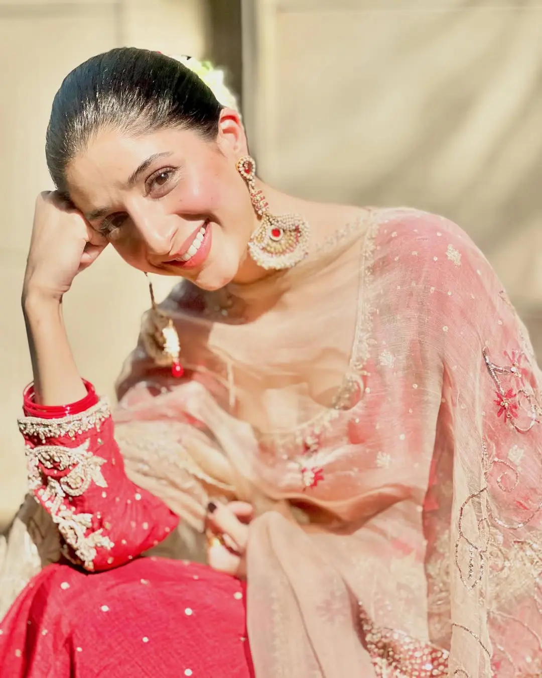 Mawra Designer Anarkali With Handcrafted Dupatta