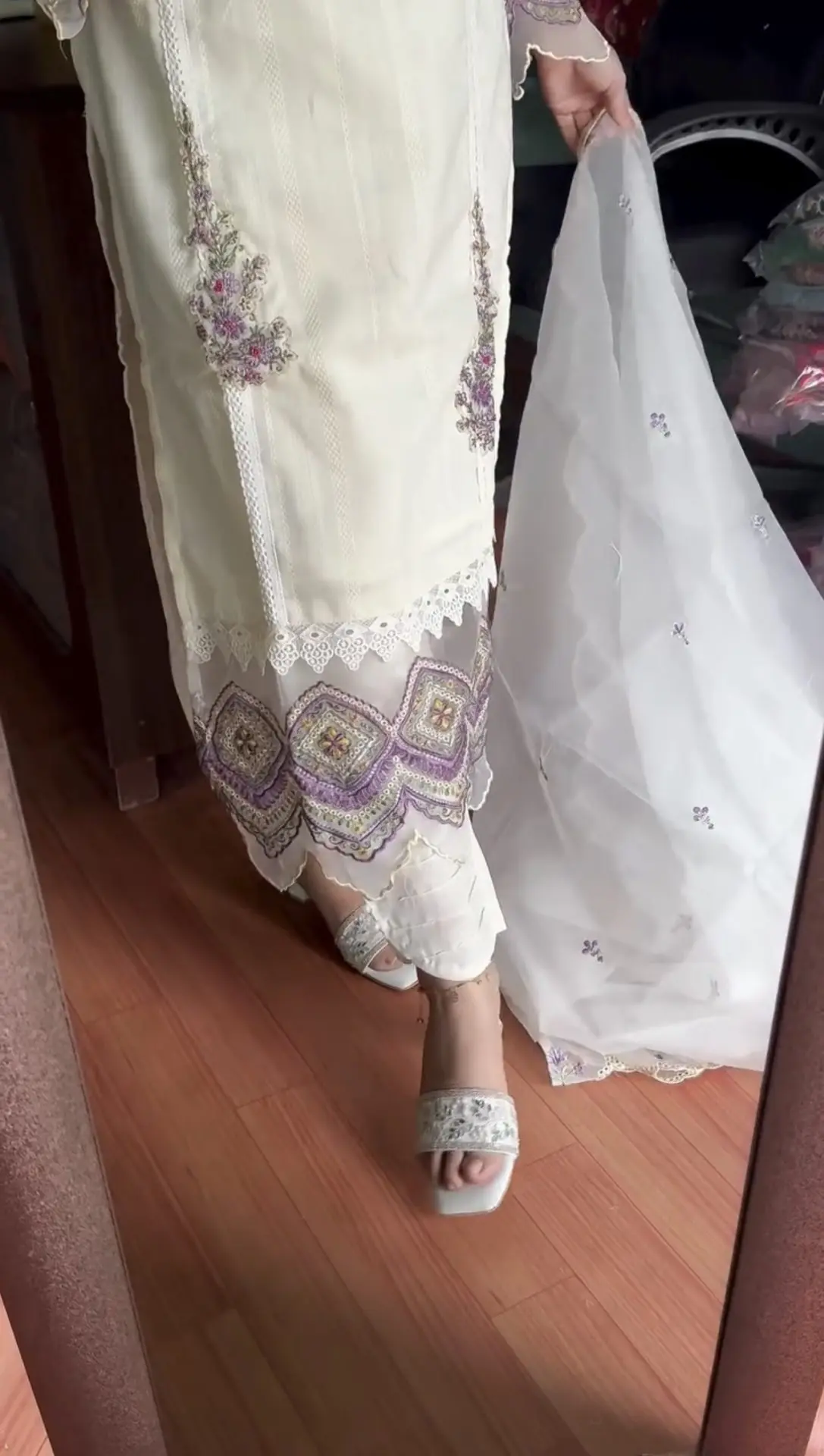 Anaya Pure Organza Suit Set