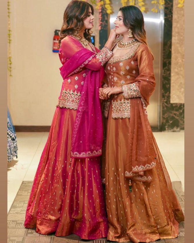 Designer Simmer Silk Top Lehenga Dupatta Set