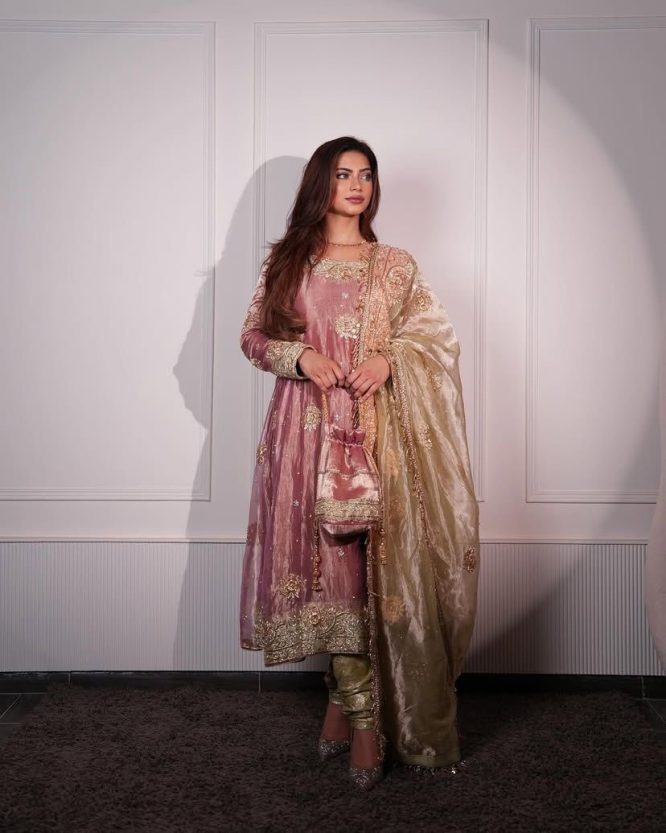 Rose Elegance Anarkali Set