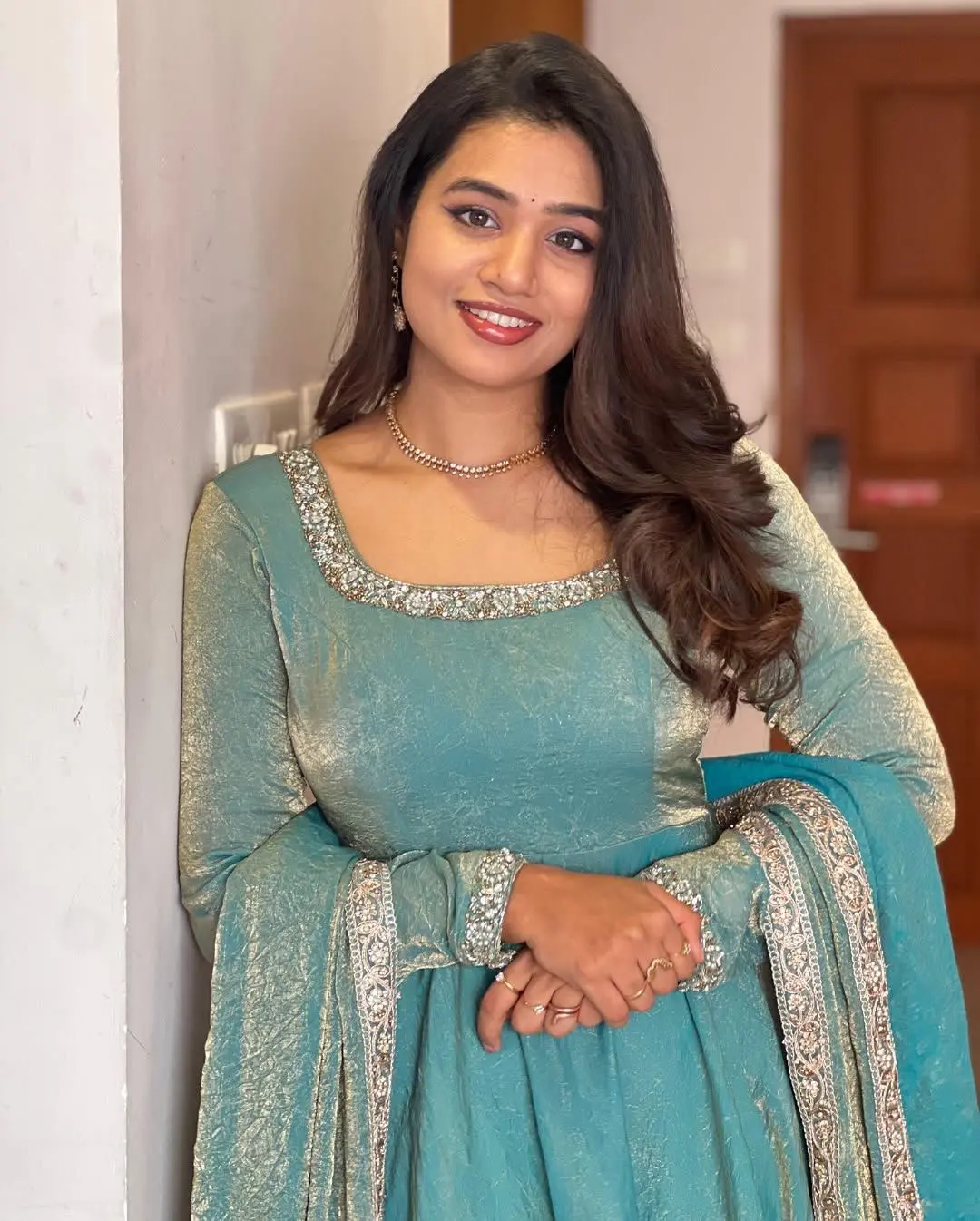 Anaya Designer Gown With Dupatta Set