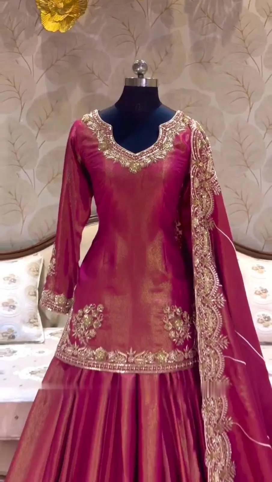 Royal Shimmer Lehenga Top With Dupatta