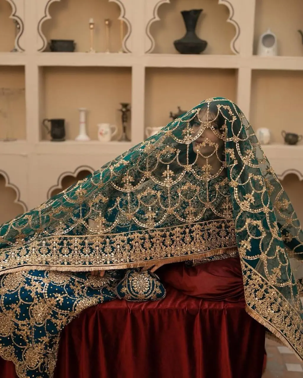 Regal Elegance  Handcrafted Embroidered Suit