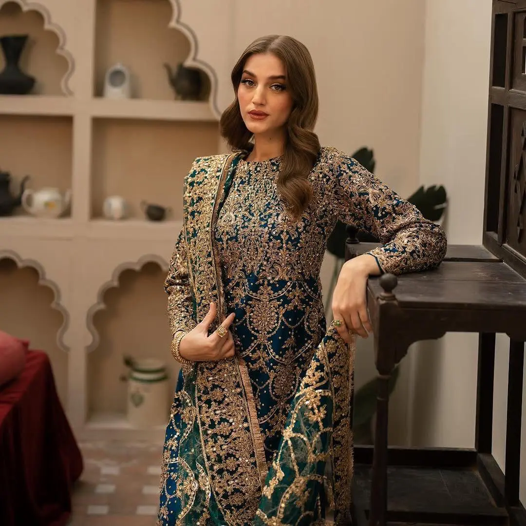 Regal Elegance  Handcrafted Embroidered Suit