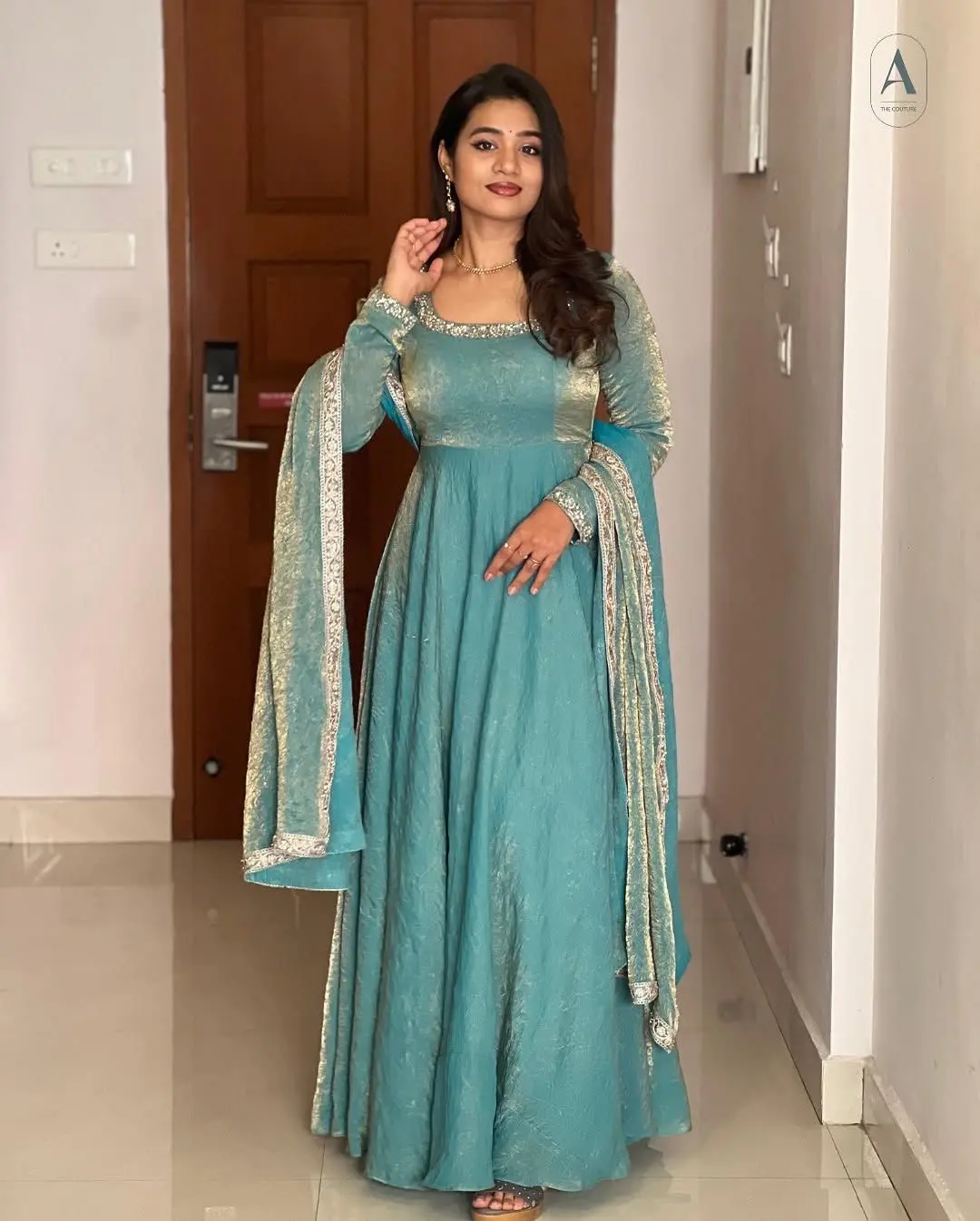 Anaya Designer Gown With Dupatta Set