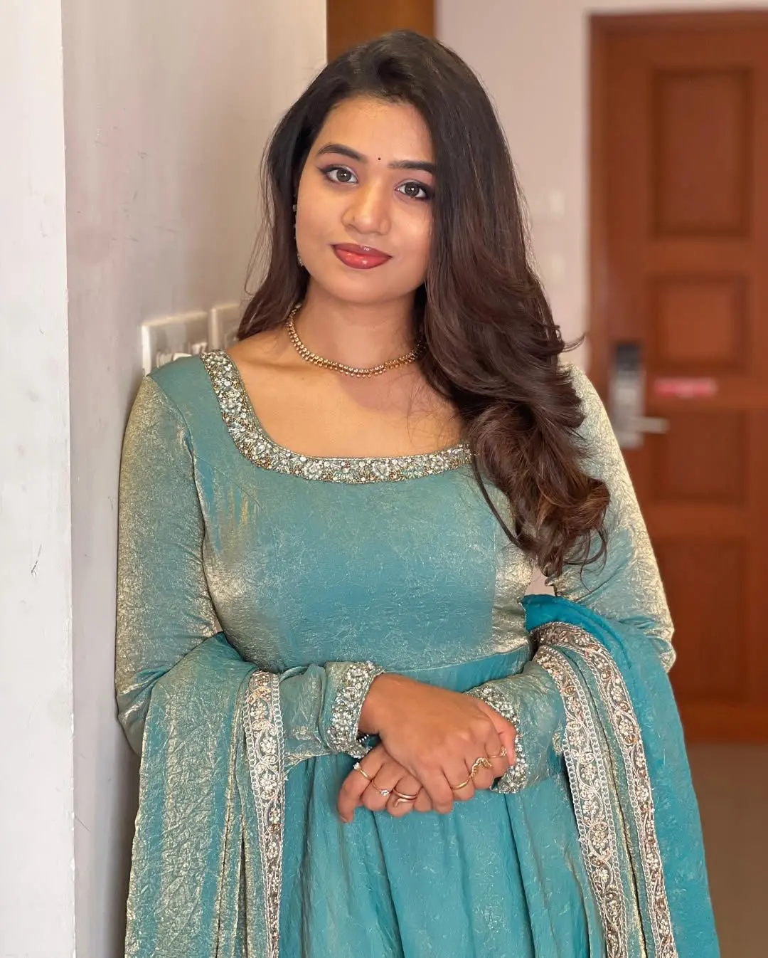 Anaya Designer Gown With Dupatta Set