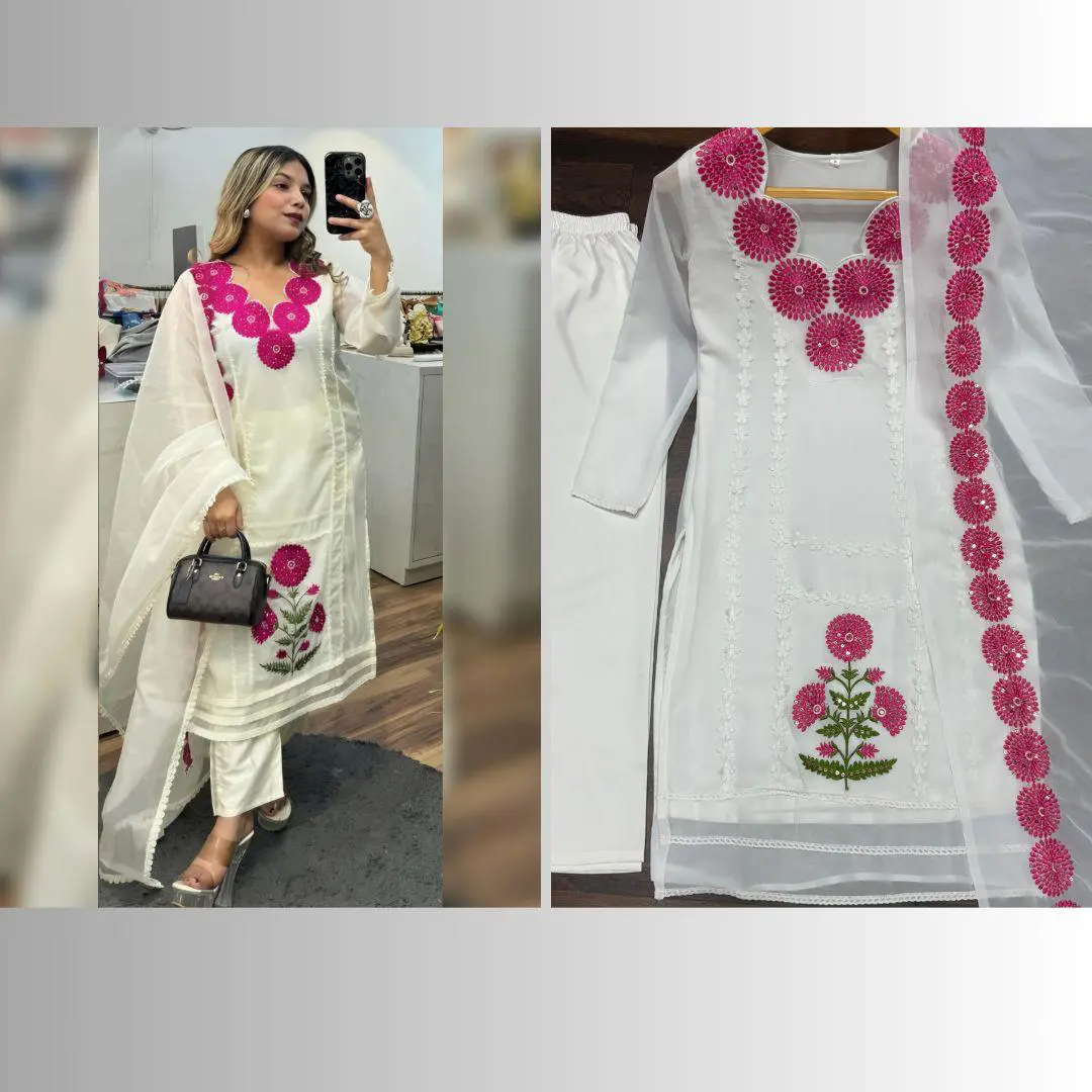 Aditi Swan White Kurta Set
