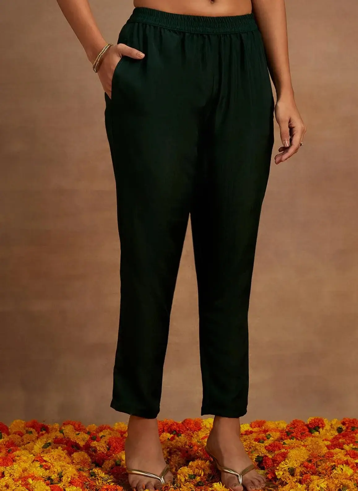 Zehra Emerald Green Embroidered Suit Set