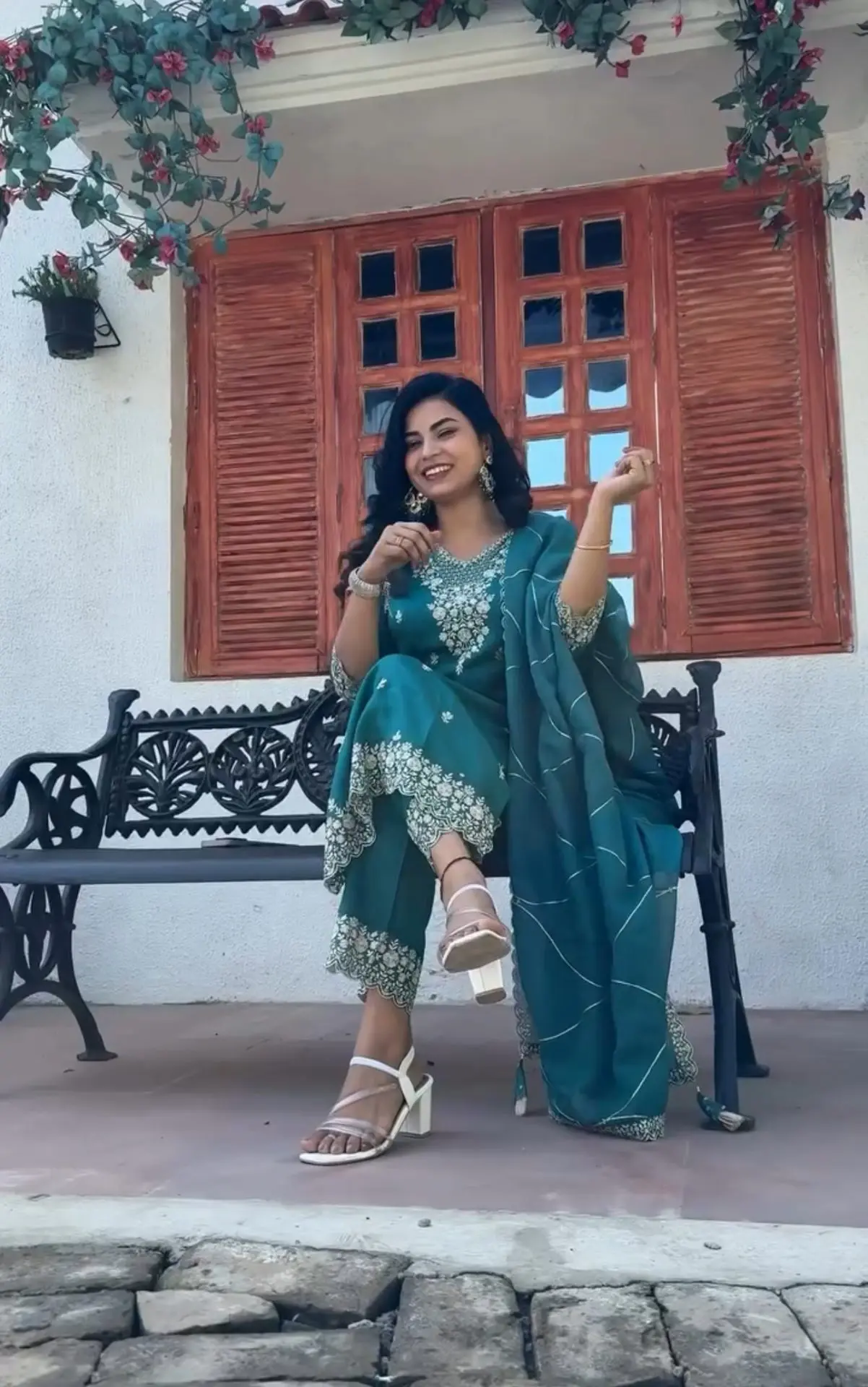 Noor-E-Naira Embroidered Silk Salwar Suit Set