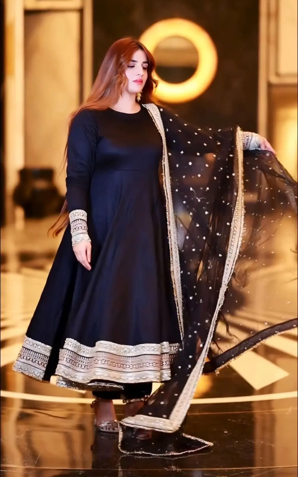 Royal Black Elegance Ensemble   Suit Set