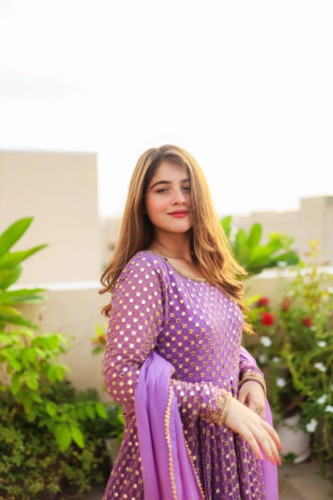 Atisa's Purple Coloured Suit Set