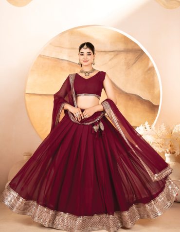 Catalina's Maroon Coloured Party Wear Lehenga Choli