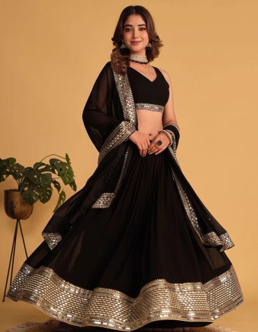 Kalavati's Black Lehenga Choli