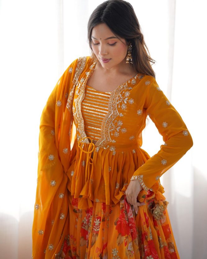 Awarya's Premium Quality Heavy Traditional Koti Lehenga Choli