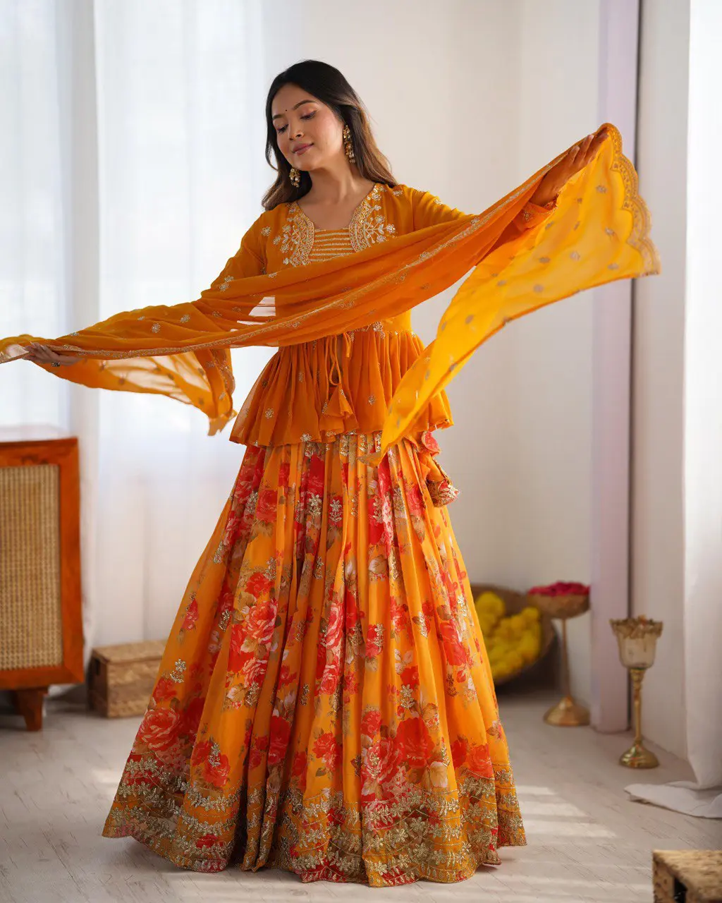 Awarya's Premium Quality Heavy Traditional Koti Lehenga Choli